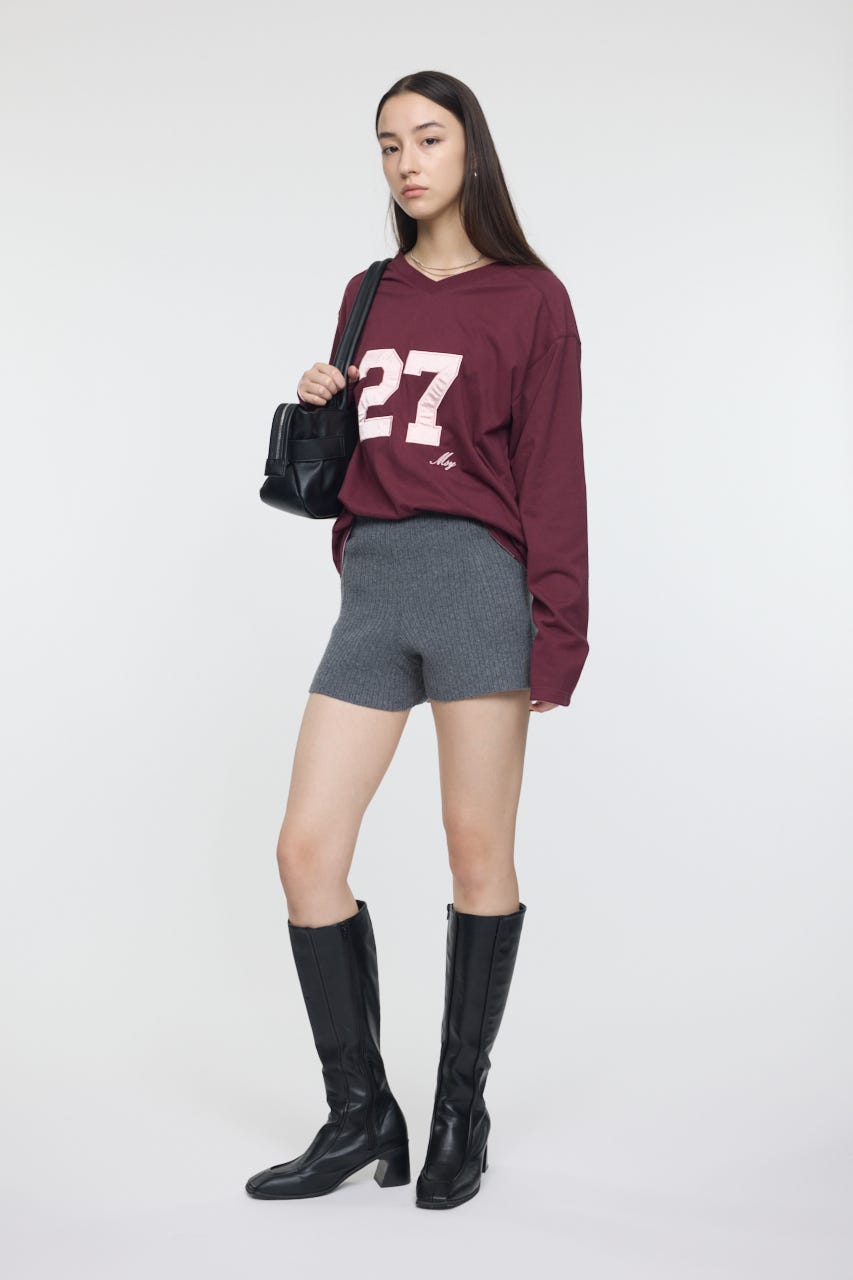 KNIT MICRO ショーツ C.GRY FREE