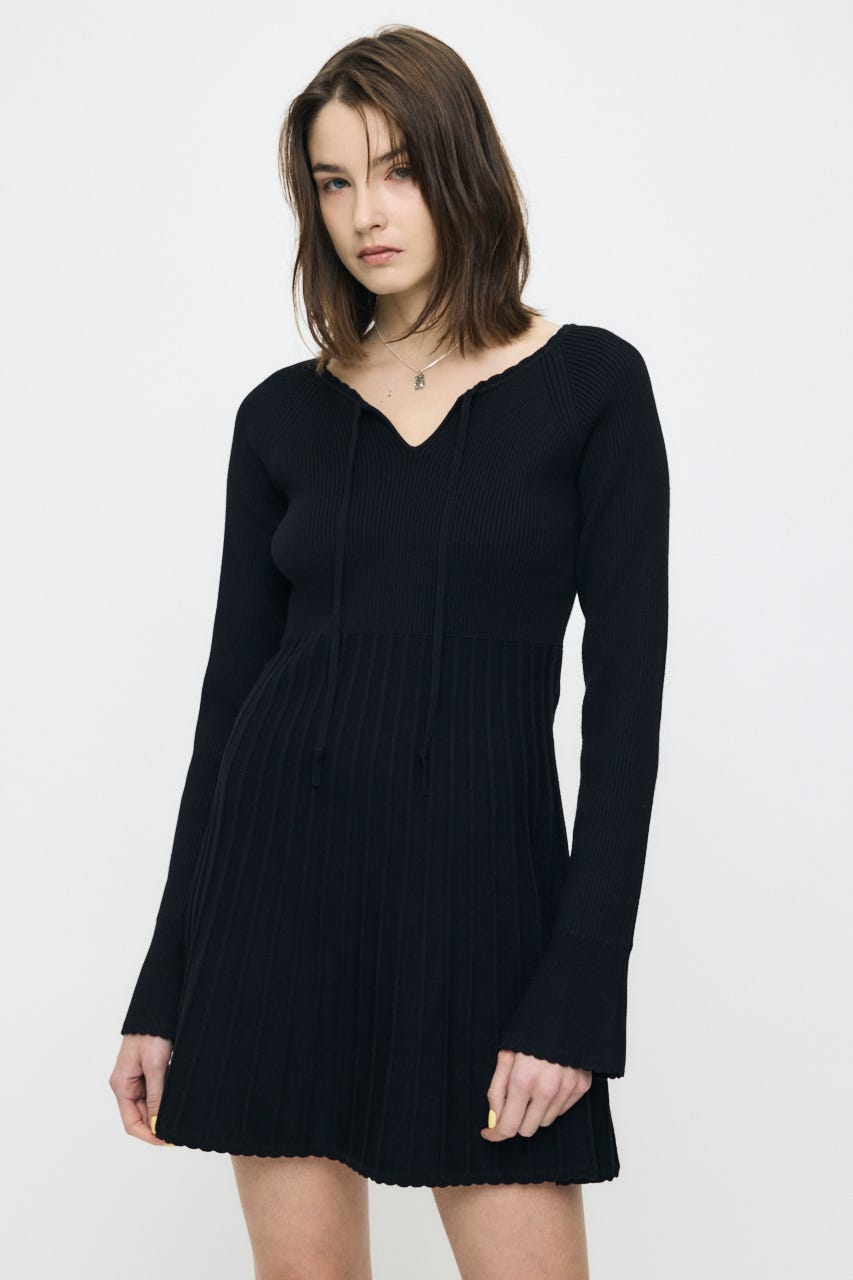 PICO RIBBON MINI ドレス BLK 1