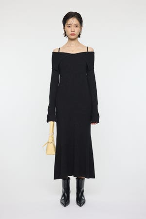 BIG COLLAR KNIT ドレス