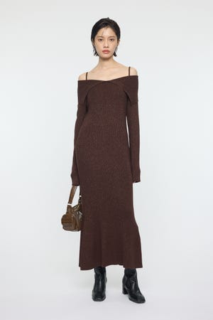 BIG COLLAR KNIT ドレス