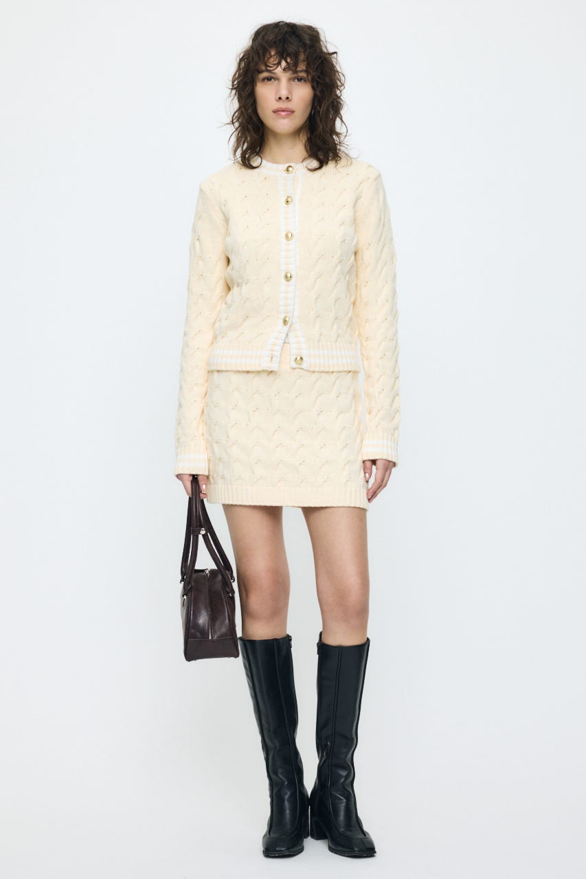 LINE CABLE 2PIECES セットアップ ECRU 1