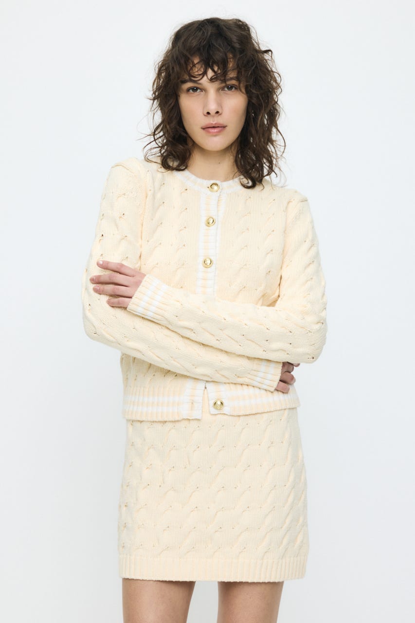 LINE CABLE 2PIECES セットアップ ECRU 1