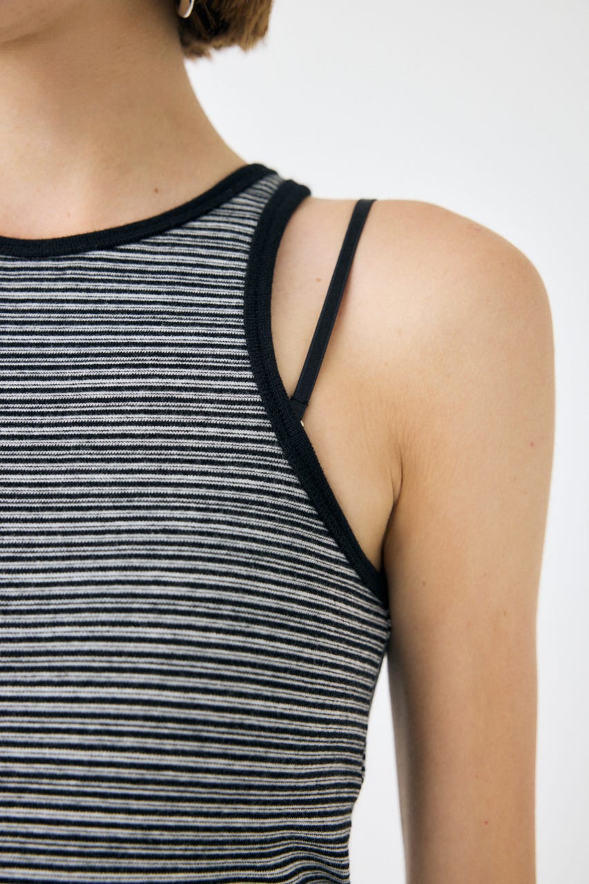 AMERICAN SLEEVE タンクトップ 柄BLK FREE