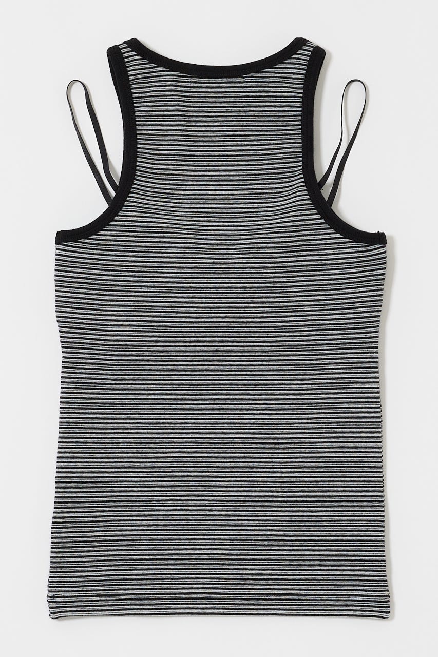 AMERICAN SLEEVE タンクトップ 柄BLK FREE