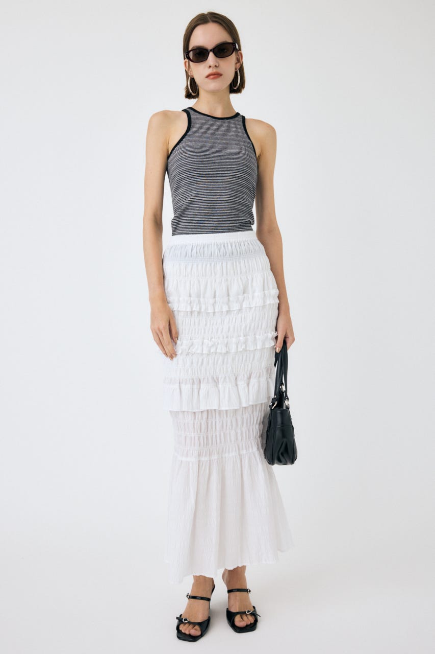 AMERICAN SLEEVE タンクトップ 柄BLK FREE