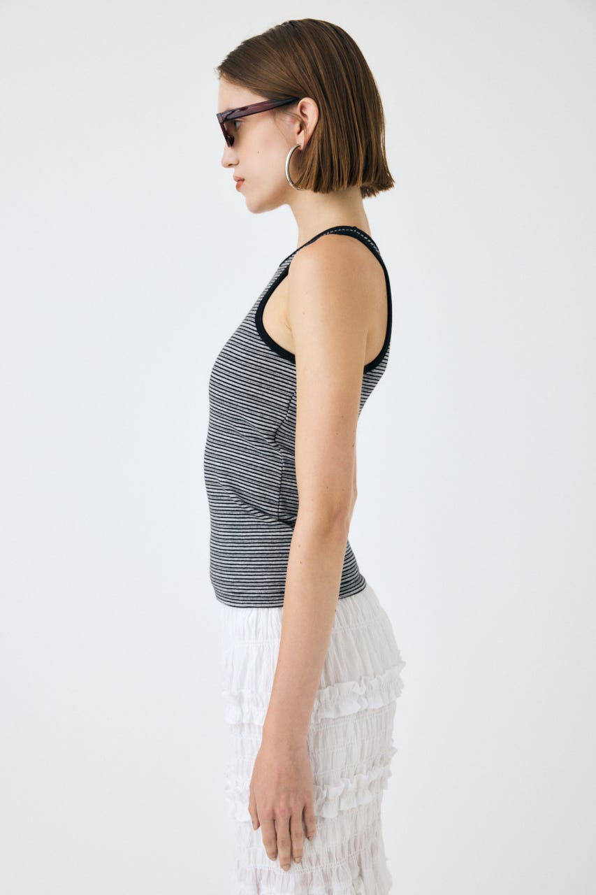 AMERICAN SLEEVE タンクトップ 柄BLK FREE