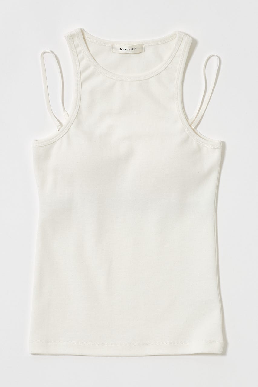 KARRY / American sleeve tank ホワイト KARRY / American sleeve tank ホワイト KARRY American sleeve
