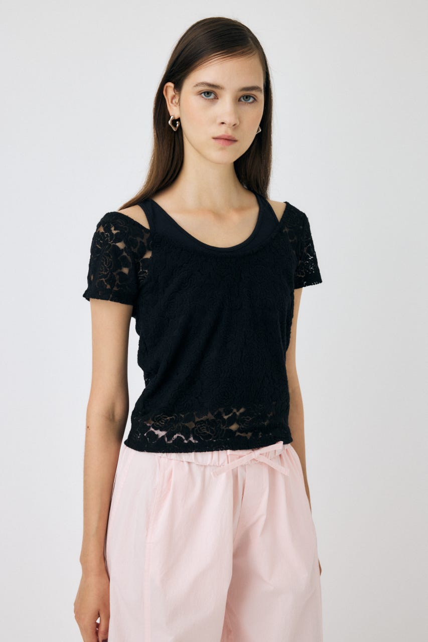 Tシャツ・カットソー W LAYERED SLEEVELESS A13126_0BNBT_9XX_F.jpg