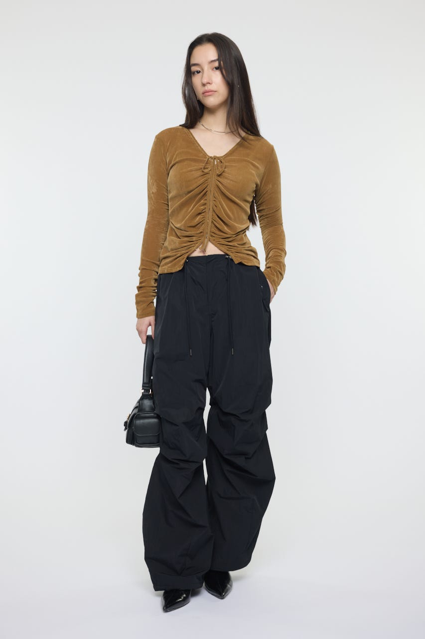 MOUSSY SHEER VELOUR カーディガン マウジー MOUSSY | SHEER VELOUR カーディガン (Tシャツ・カットソー(長袖