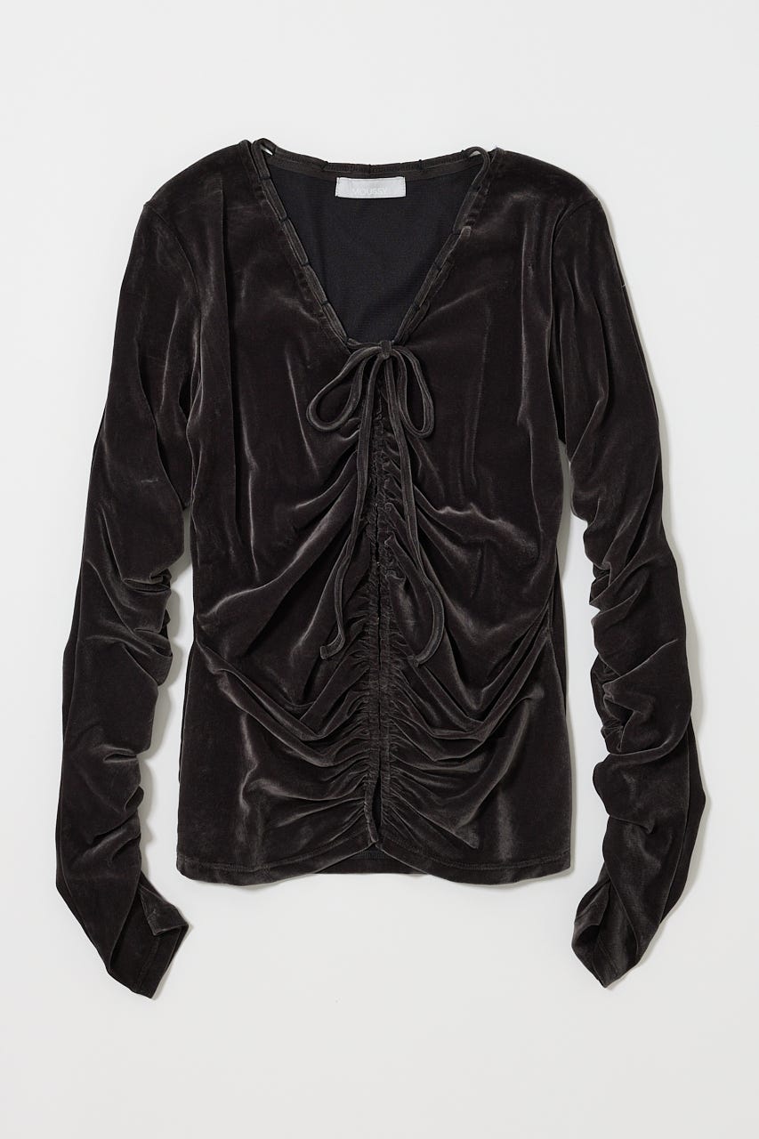 MOUSSY マウジー SHEER VELOUR カーディガン MOUSSY | SHEER VELOUR カーディガン (Tシャツ・カットソー(長袖