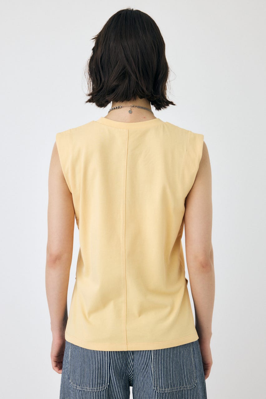 MOUSSY | TINY LETTER SLEEVELESS トップス (その他トップス