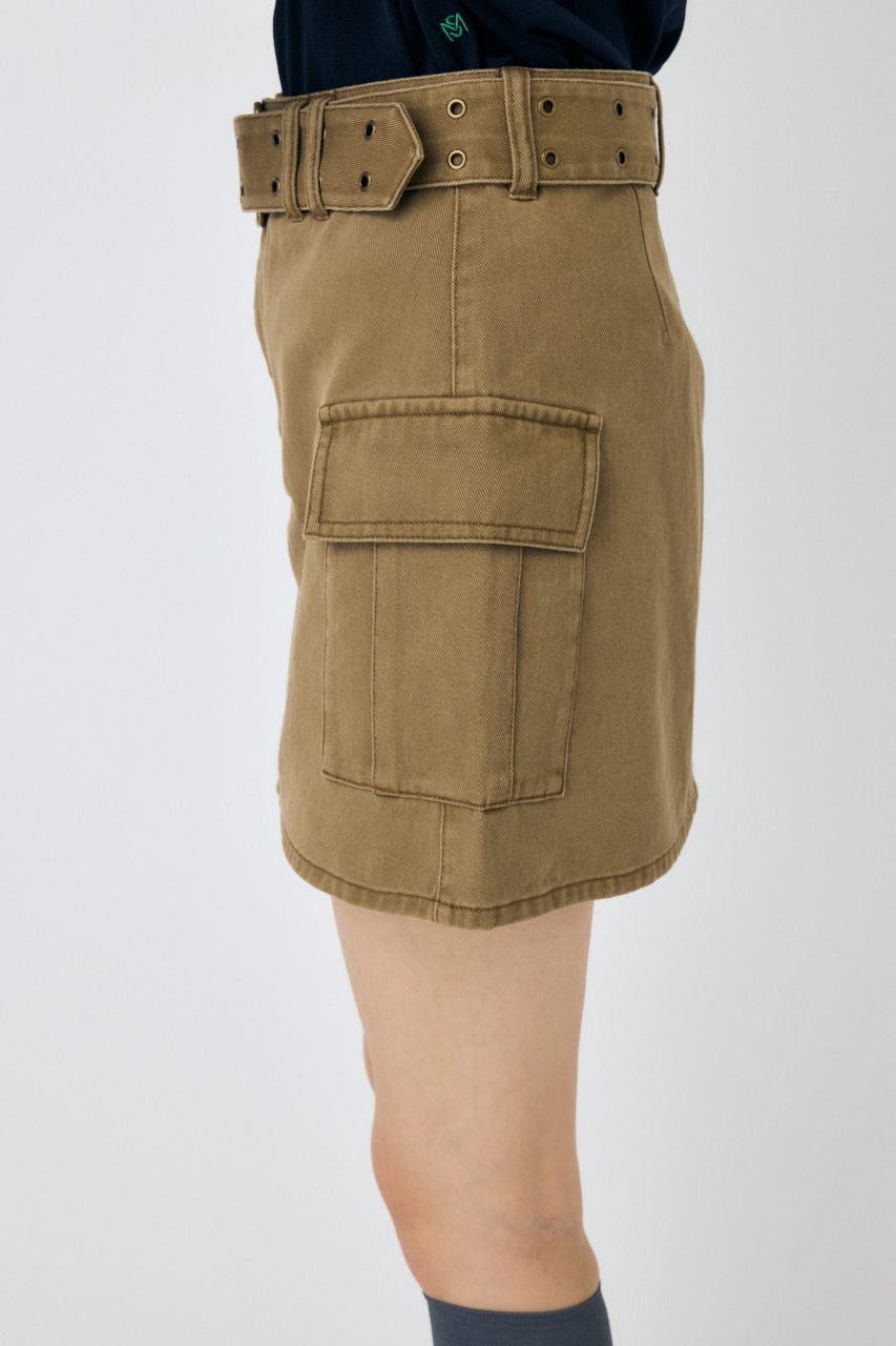BELT MINI スカート BEG 2