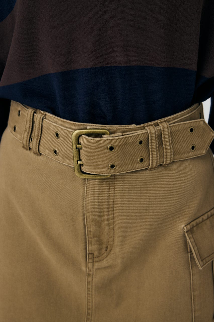 BELT MINI スカート BEG 2