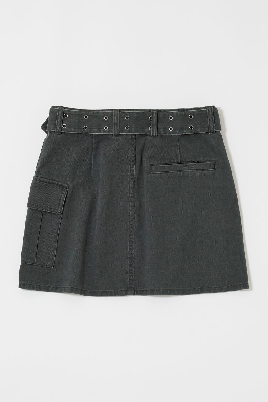 BELT MINI スカート D/GRY 2