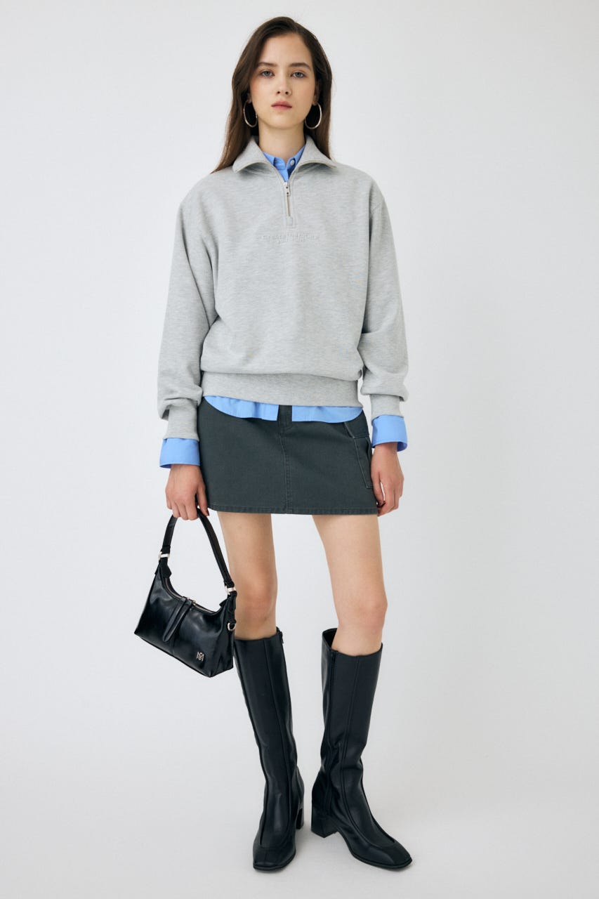 BELT MINI スカート D/GRY 2