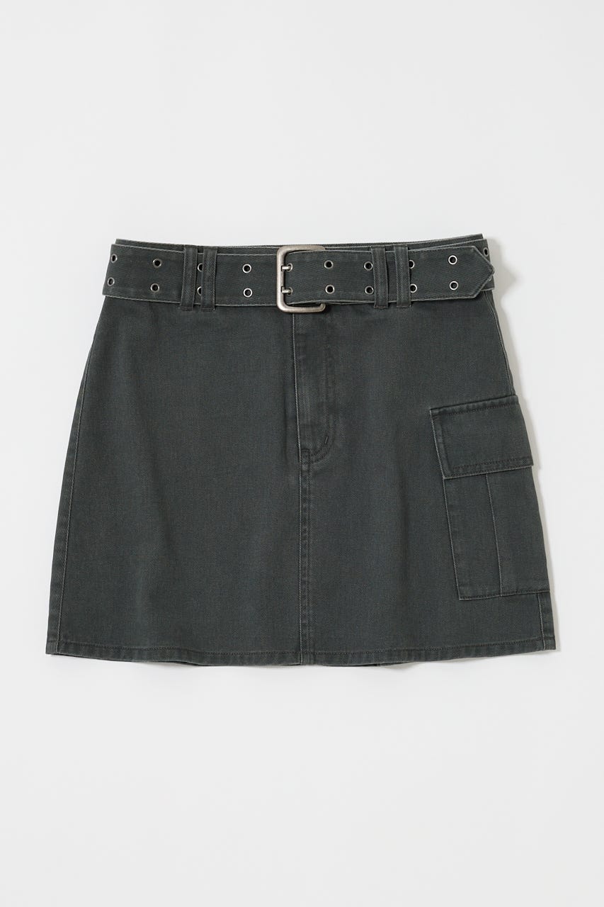 BELT MINI スカート D/GRY 2
