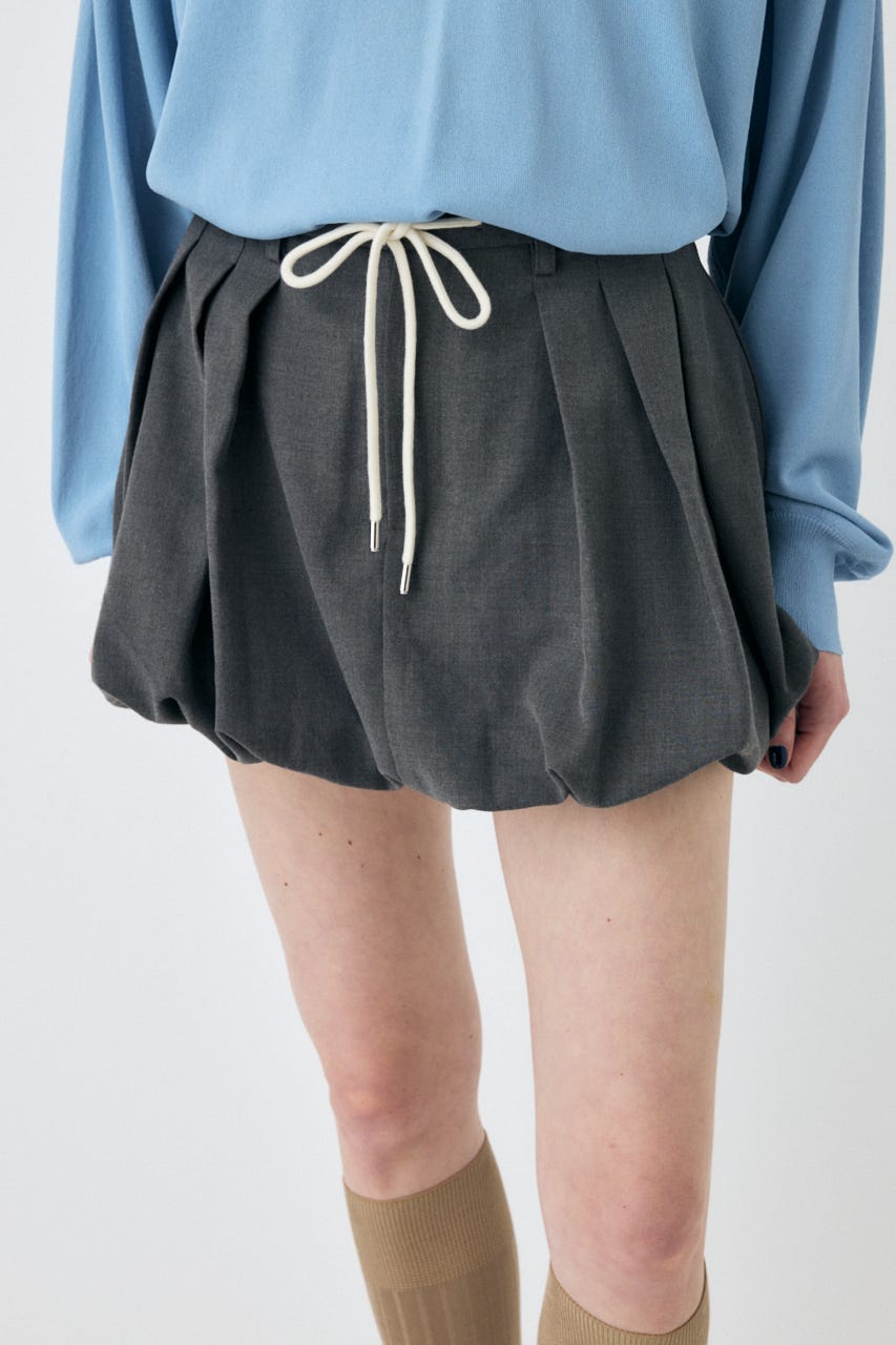 TUCKED BALLOON MINI スカート C.GRY 2