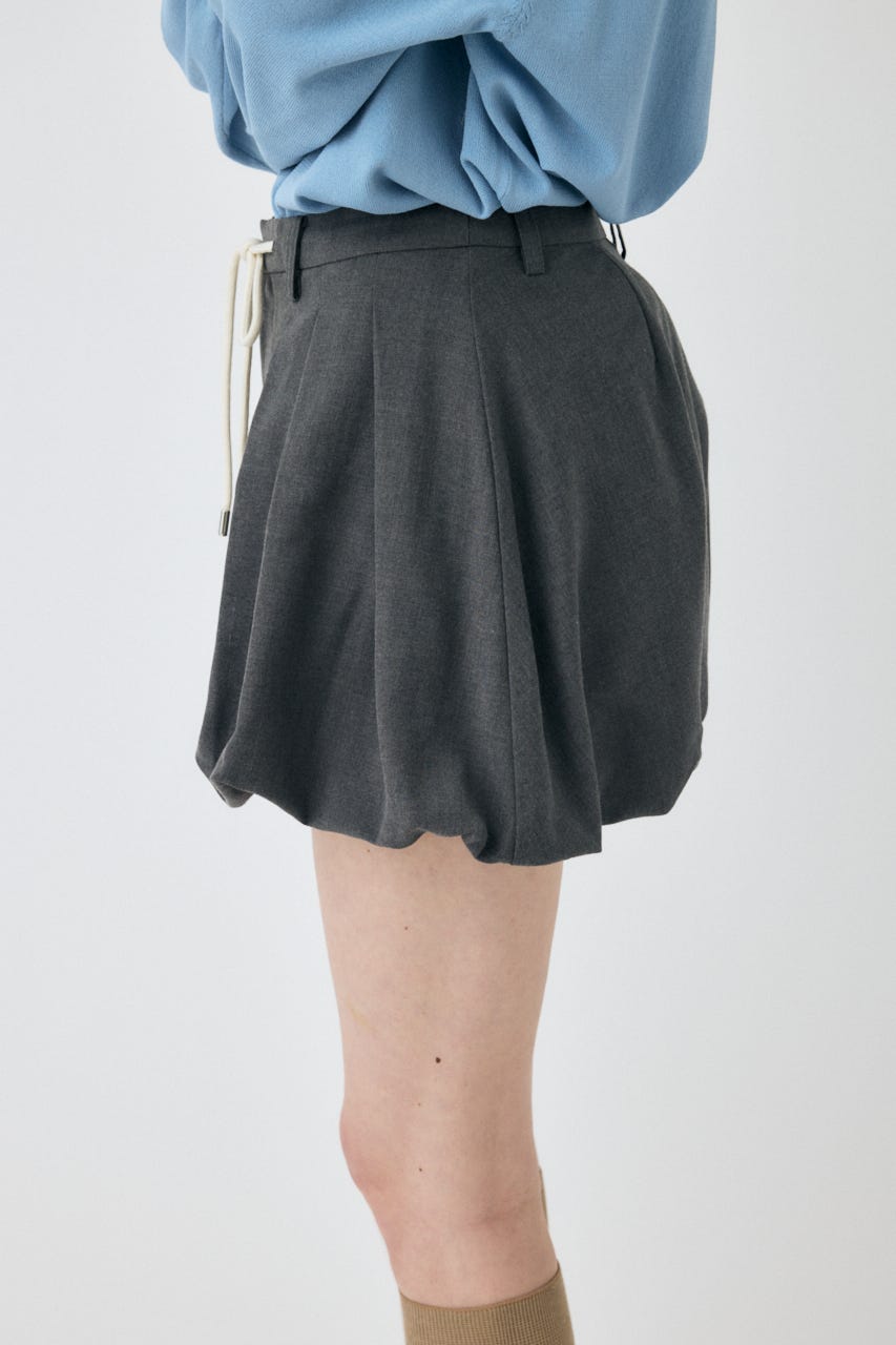 TUCKED BALLOON MINI スカート C.GRY 2