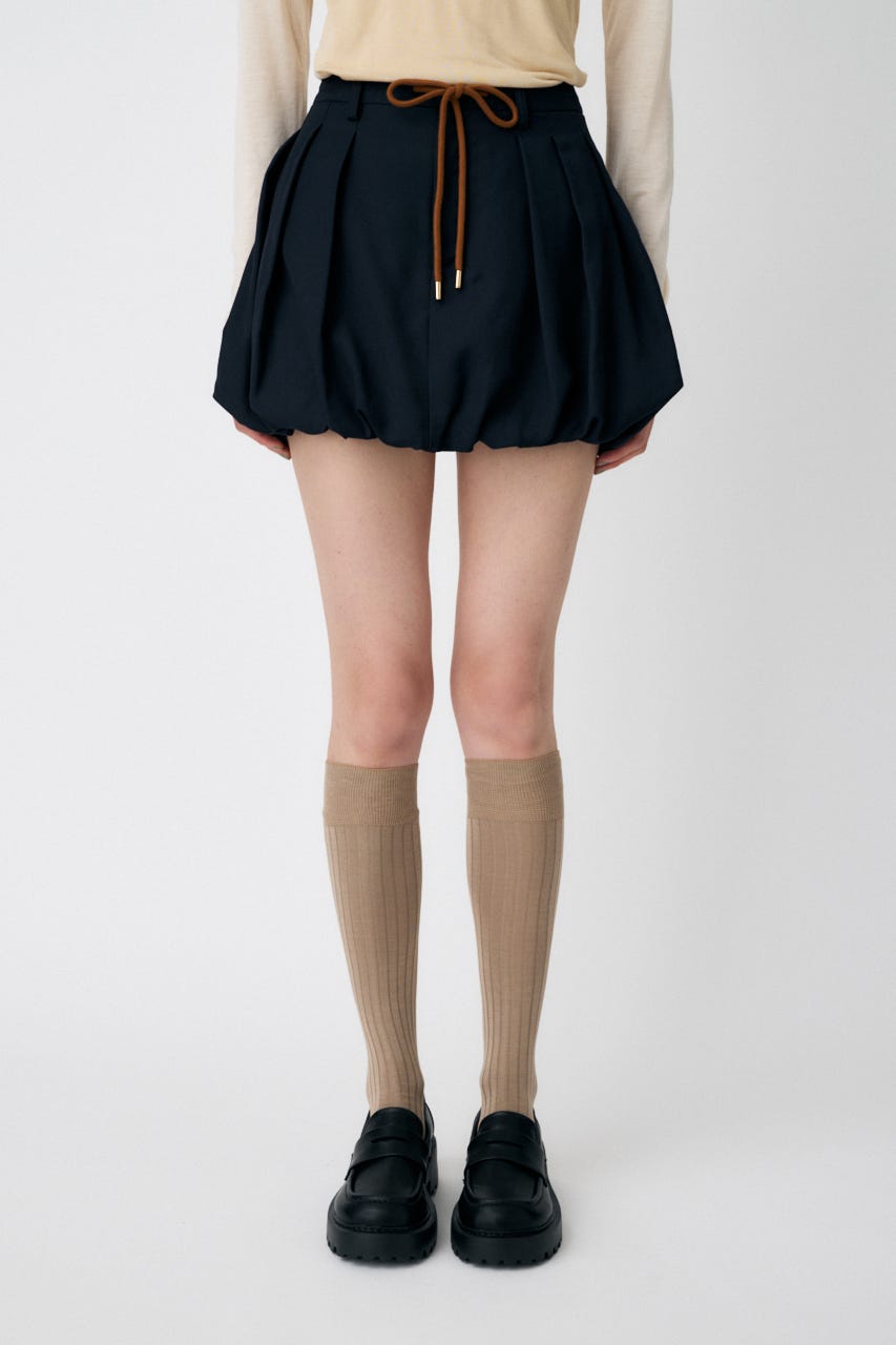 TUCKED BALLOON MINI スカート NVY 1