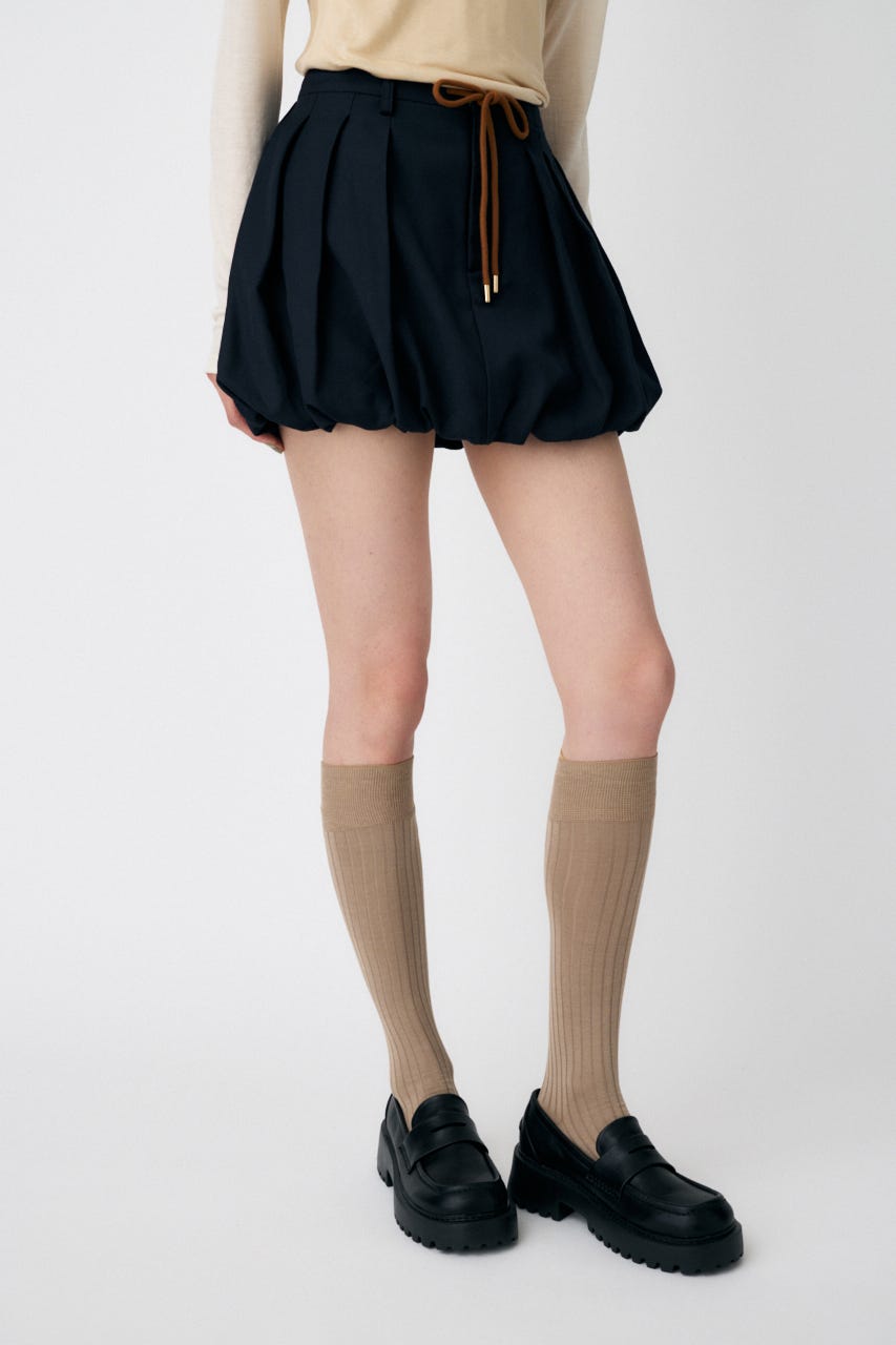 TUCKED BALLOON MINI スカート NVY 1
