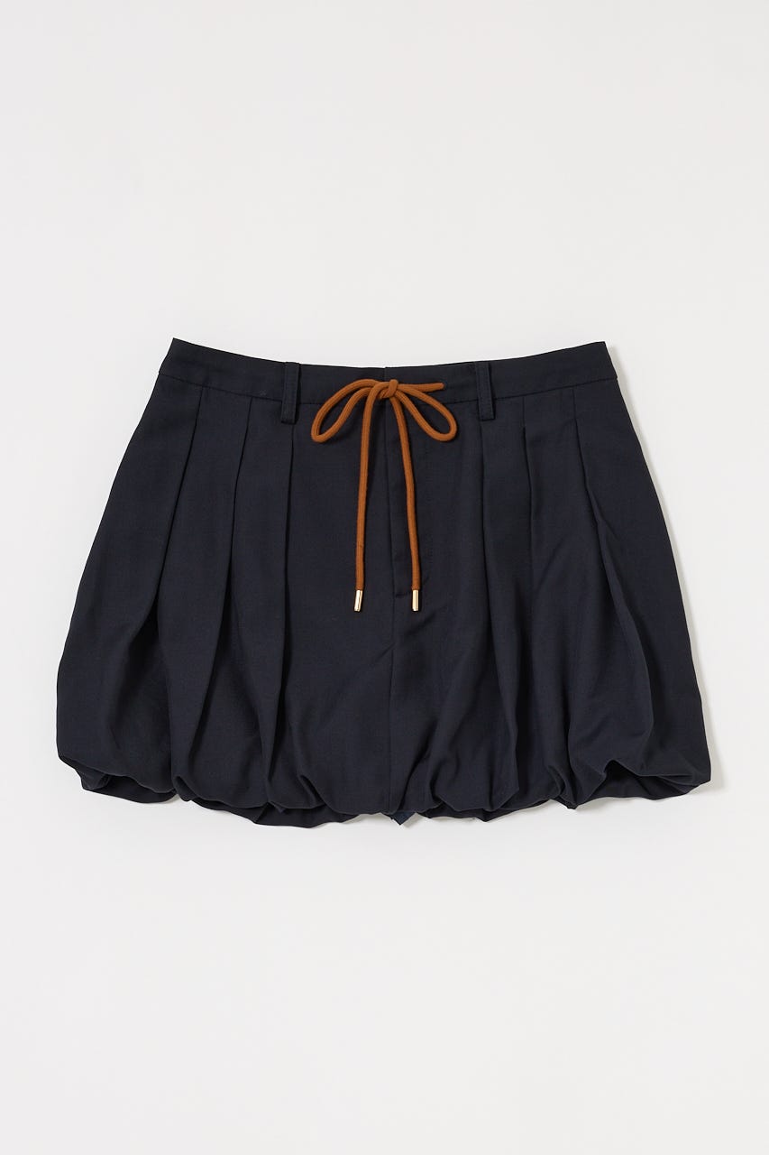 TUCKED BALLOON MINI スカート NVY 1