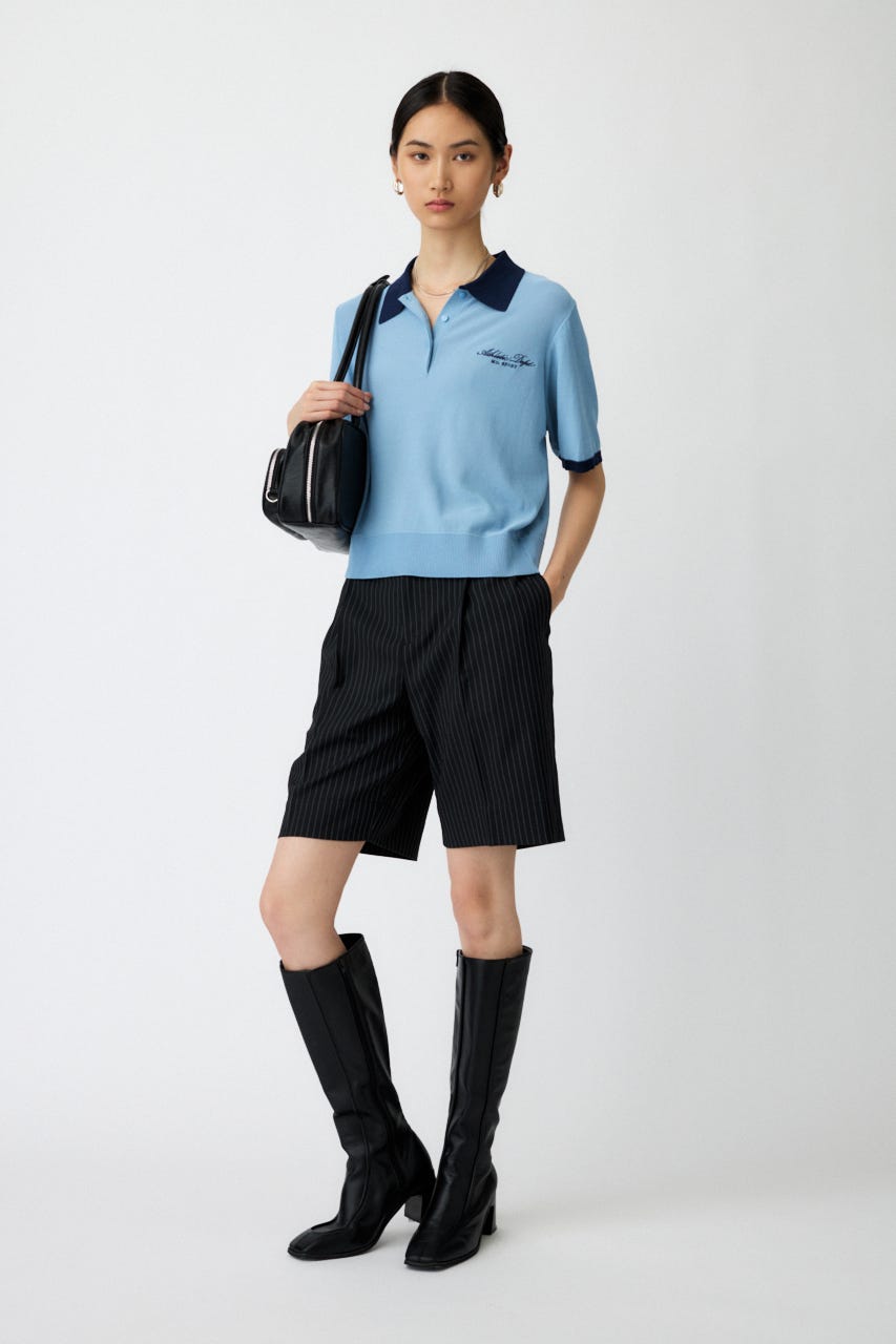 MOUSSY | HALF SLEEVE ニットポロ (ニット ) |SHEL'TTER WEBSTORE