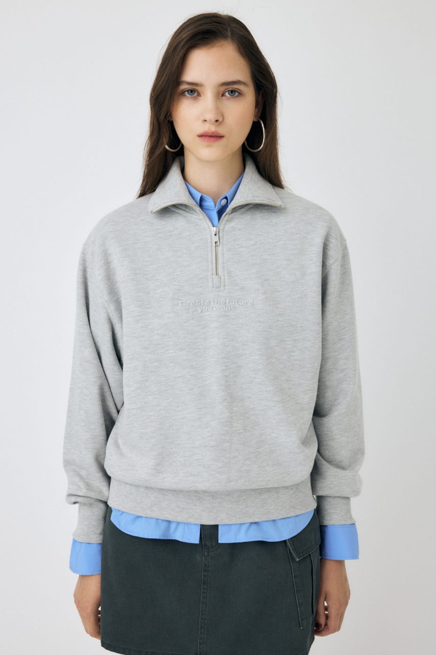 トップス i_s MOUSSY | FADE HALF ZIP トップス (スウェット・パーカー