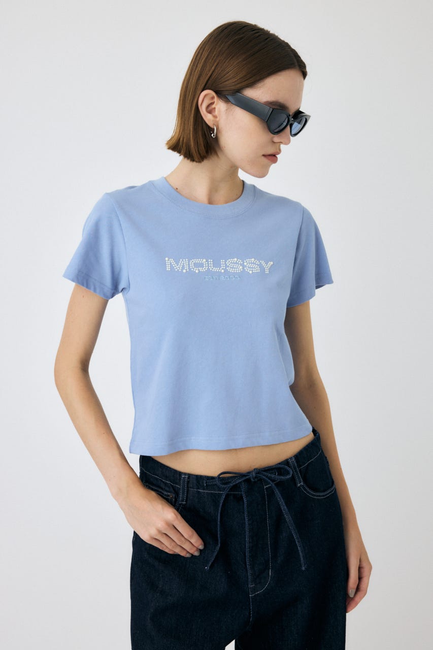 tシャツ LITTLE POPS LOGO Tシャツ レディース MOUSSY | LITTLE POPS ロゴ TEE (Tシャツ・カットソー(半袖