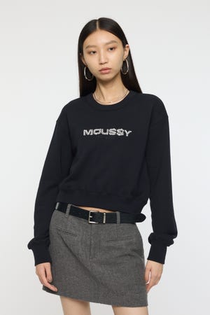 ＊*送様 MOUSSY×BAPE BP/MS COLLEGE LOGO ZIP MOUSSY | BP/MS COLLEGE LOGO ZIP フーディー (スウェット