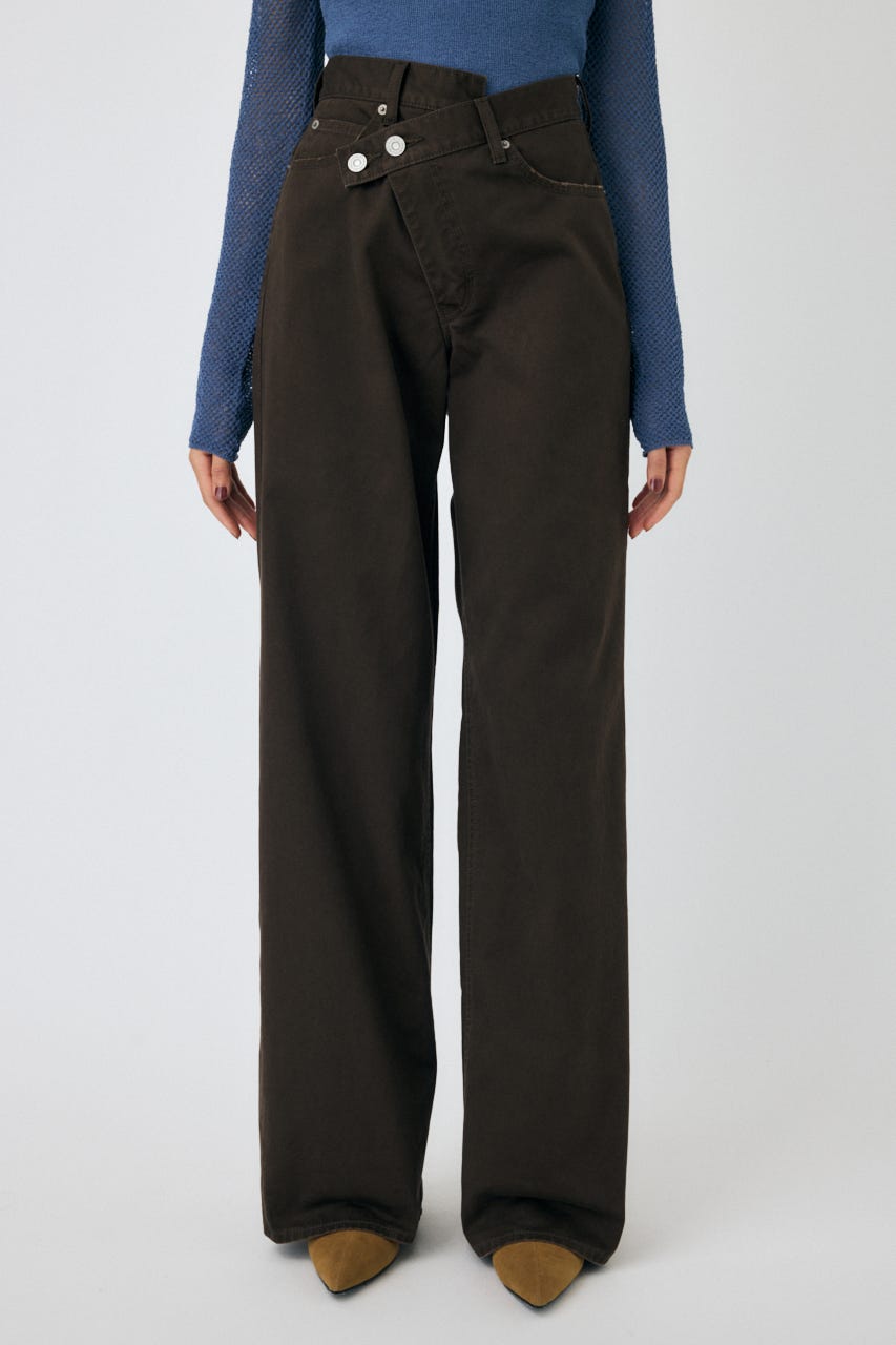 MOUSSY cross waist wide straight サイズ1 Cross Waist Wide Straight – MOUSSY