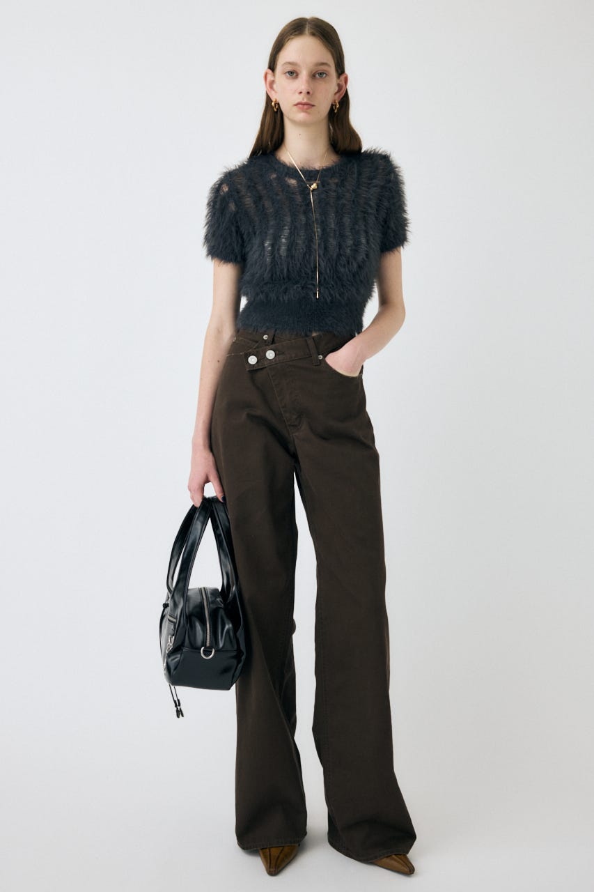 moussy CROSS CHINO WIDE STRAIGHT ブラウン 1 MOUSSY | CROSS CHINO WIDE STRAIGHT (ワイド ) |SHEL'TTER WEBSTORE