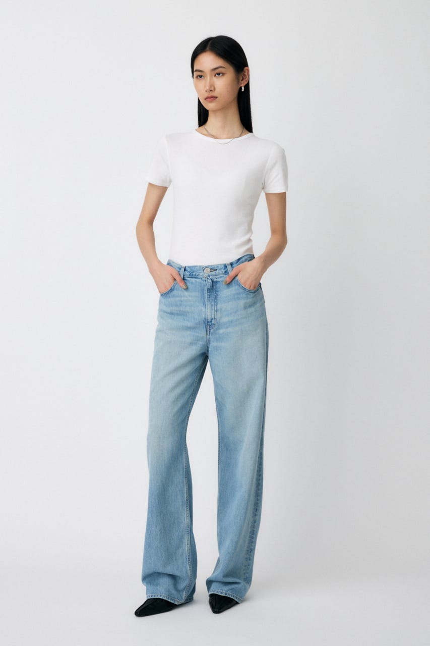 新品25AW MOUSSY TENCEL(TM) DENIM ストレート MOUSSY | 【ViVi・otonaMUSE掲載】TENCEL(TM) DENIM ストレート