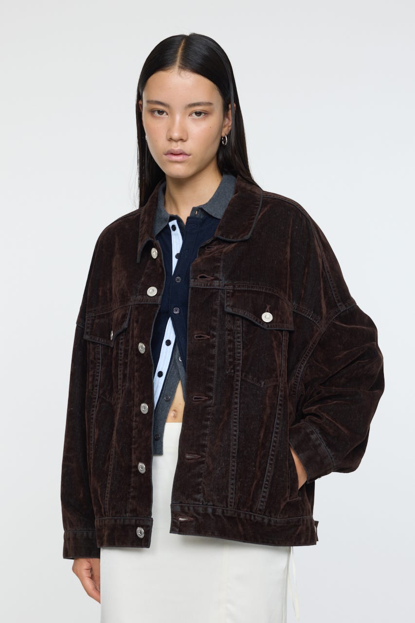 BLACK BY moussy オーバーサイズジャケット　茶色　1 新品未使用 BLACK BY MOUSSY（ブラックバイマウジー）の「over size jacket