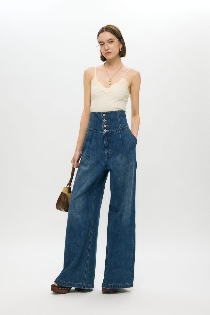 moussy CORSET DESIGN バギー デニム MOUSSY | CORSET DESIGN バギー デニム (ワイド ) |SHEL'TTER