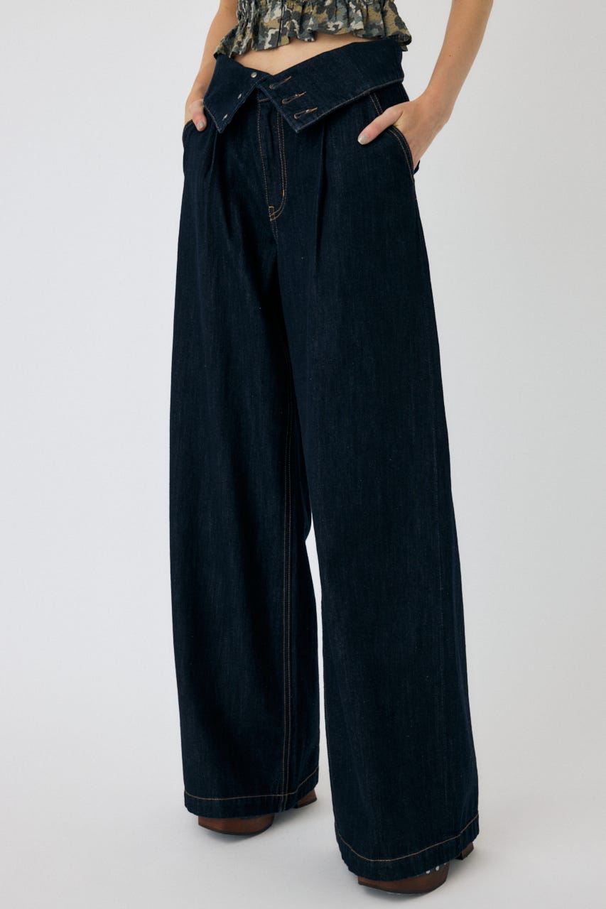 MOUSSY | CORSET DESIGN バギー デニム (ワイド ) |SHEL'TTER