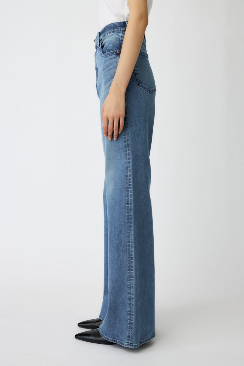 MOUSSY　ADVANCED LONG LEG フレア　２５インチ MOUSSY ADVANCED LONG LEG フレア BLU -ファッション通販