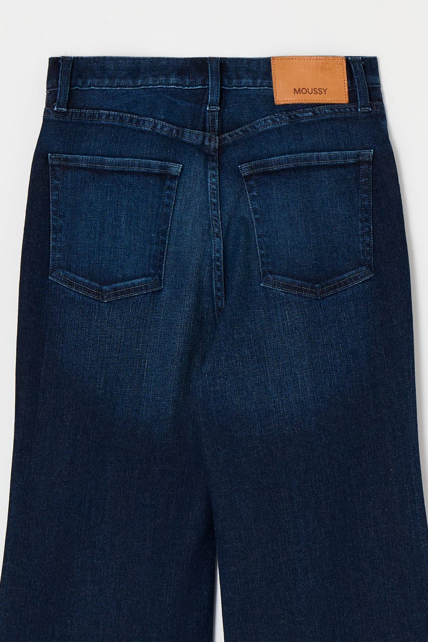 MOUSSY ADVANCED LONG LEG フレア 23インチダークブルー MOUSSY | 【otonaMUSE掲載】【ViVi掲載】ADVANCED LONG LEG