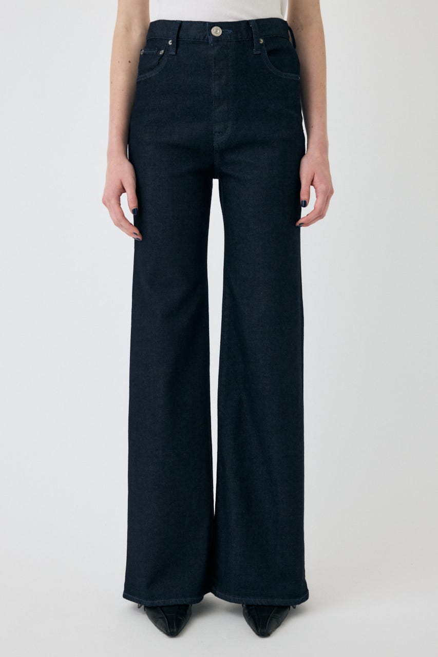 MOUSSY ADVANCED LONG LEG フレア ダークブルー 24 MOUSSY | 【otonaMUSE掲載】【ViVi掲載】ADVANCED LONG LEG