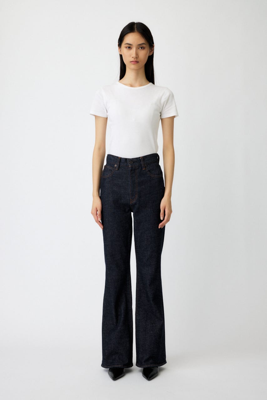 MOUSSY MVS FLARE 25 ブラック ストレッチ フレア ブーツ Mvs Flare – MOUSSY