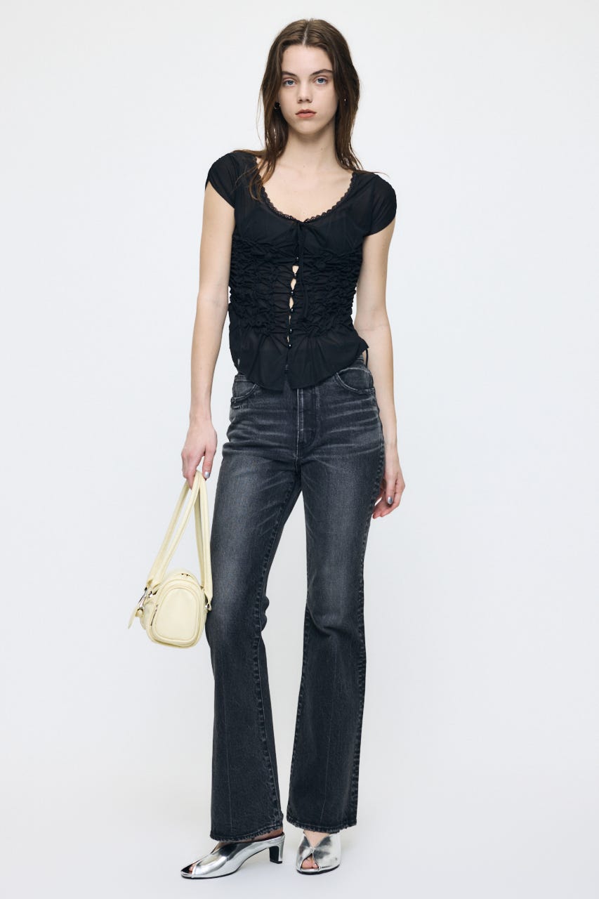 MOUSSY | MVS BLACK FLARE (フレア ) |SHEL'TTER WEBSTORE