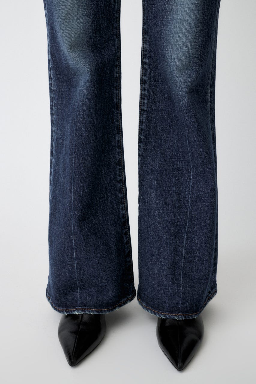 MOUSSY | MVS D/BLU FLARE / ロングサイズ (フレア ) |SHEL'TTER