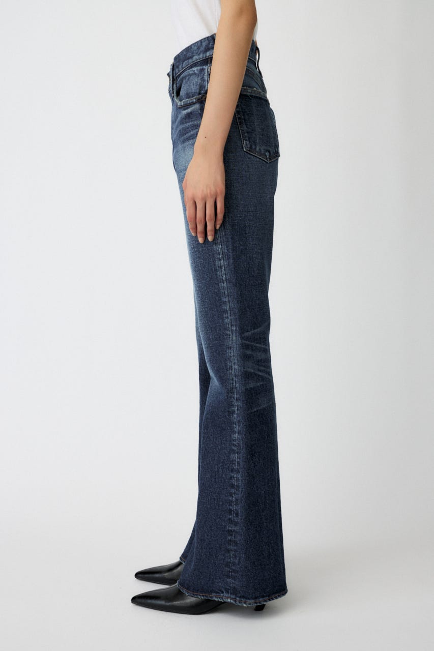 moussy フレアデニム ロングサイズ 25サイズ MOUSSY | MVS D/BLU FLARE / ロングサイズ (フレア ) |SHEL'TTER