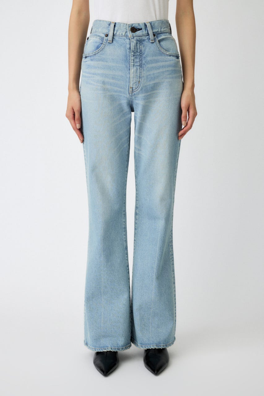 MOUSSY MVSフレア ブルー 28inch MOUSSY MVSフレア ブルー 28inch マウジー】MVSフレアパンツに新