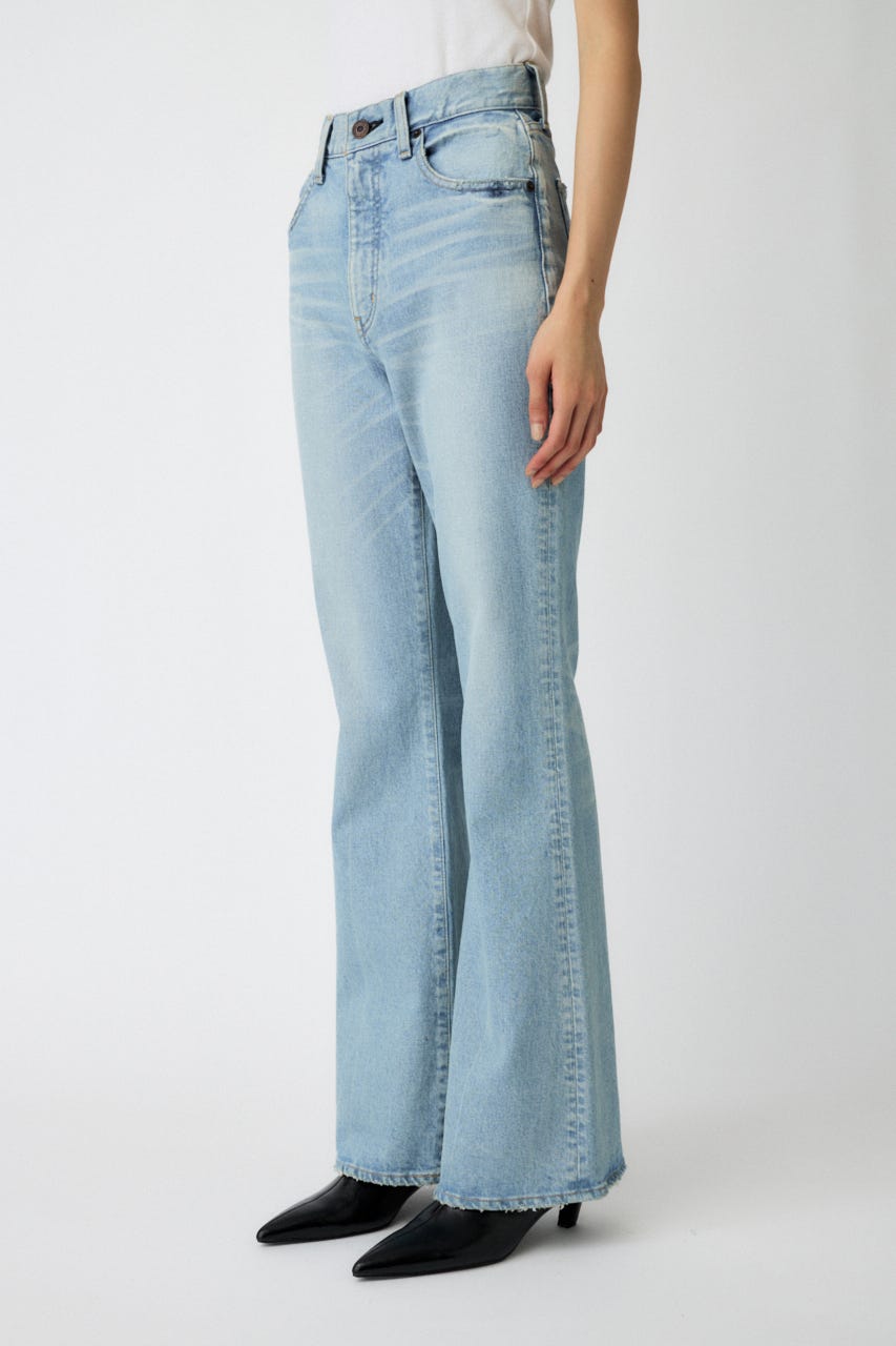 MOUSSY MVS FLARE(L) ロング 26インチ BLU MOUSSY MVS L/BLU FLARE L/BLU1 -ファッション通販 FASHION WALKER