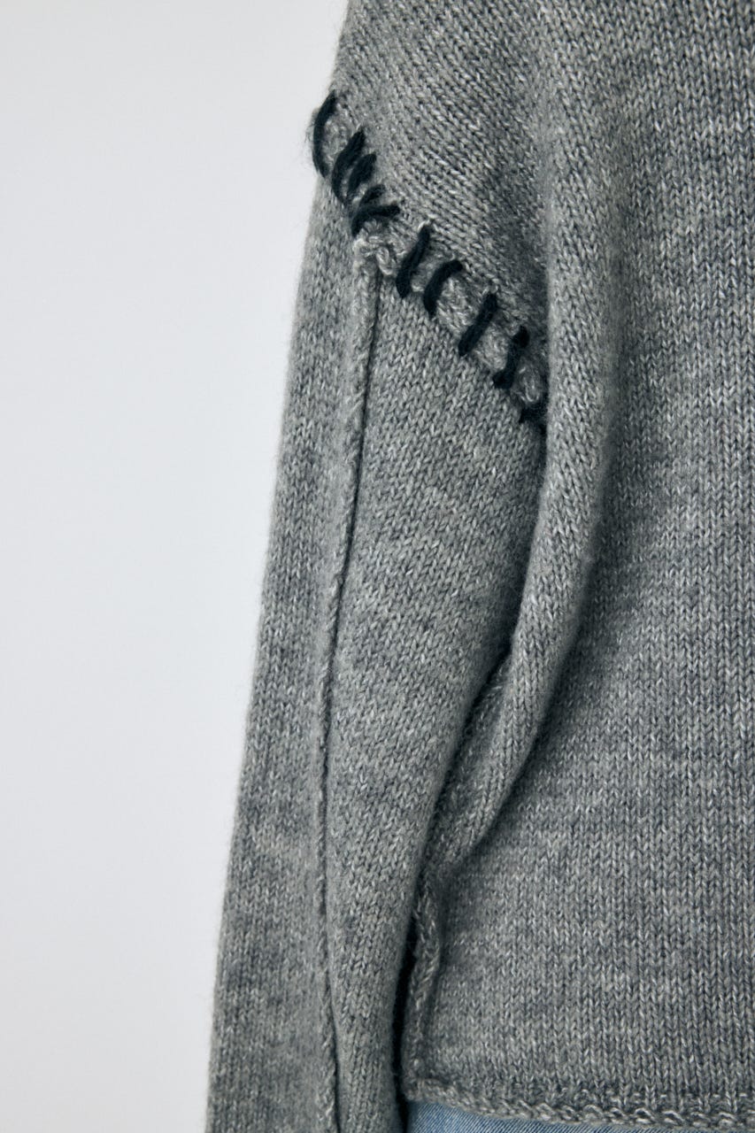 MOUSSY | 【WEB限定】KNITTED WORDS セーター (ニット ) |SHEL