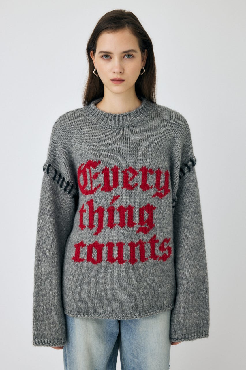 ＳＡＬＥ中♪ moussy KNITTED WORDS セーター イェロー 楽天市場】KNITTED WORDS セーター／マウジー（MOUSSY） : 丸井