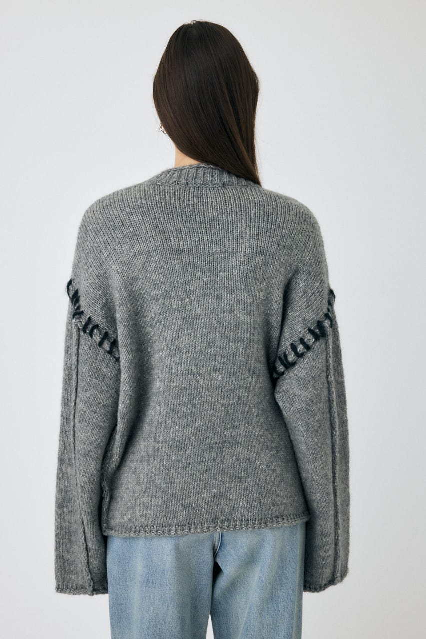 MOUSSY | 【WEB限定】KNITTED WORDS セーター (ニット ) |SHEL