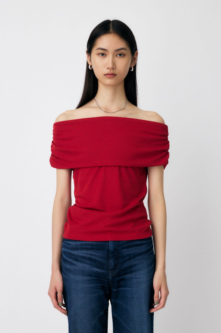 MOUSSY | SHEER OFF SHOULDER トップス (その他トップス ) |SHEL