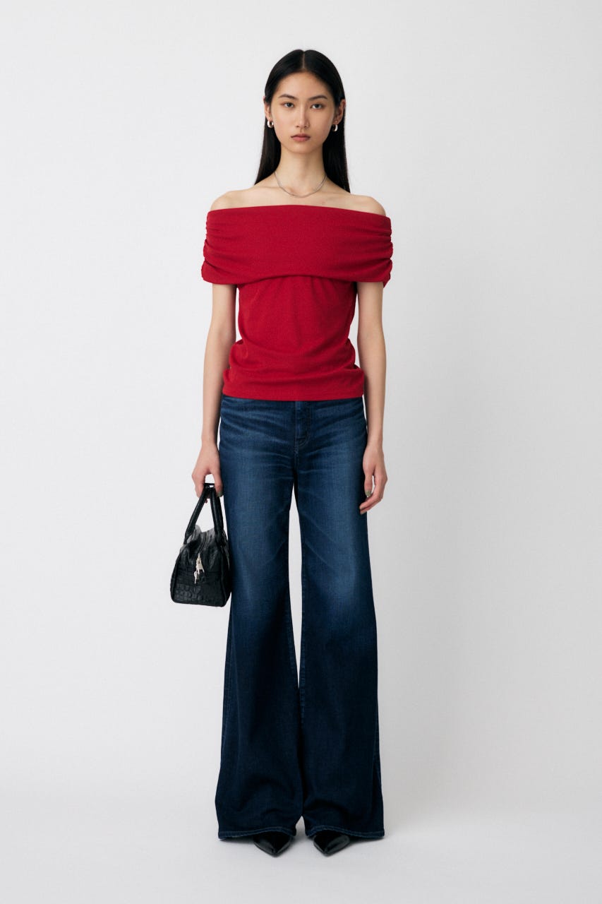 MOUSSY | SHEER OFF SHOULDER トップス (その他トップス ) |SHEL