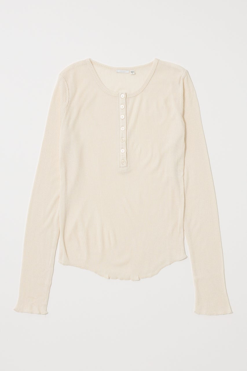 2着⭐️マウジー⭐️HENRY NECK ロングスリーブTシャツ セール】HENRY NECK ロングスリーブTシャツ（Tシャツ/カットソー